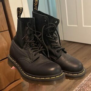Dr. Martens Black Leather Women's Boots